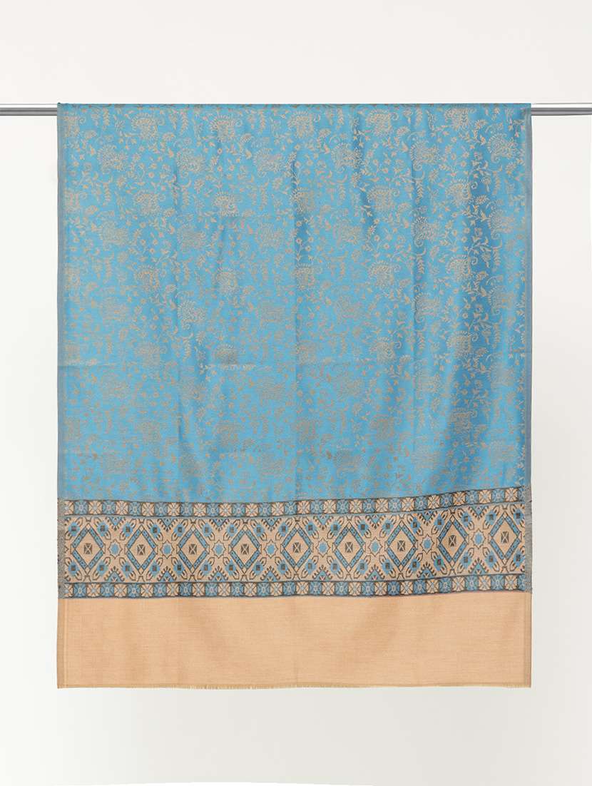 women self design reversible shawl - 22033709 -  Standard Image - 3