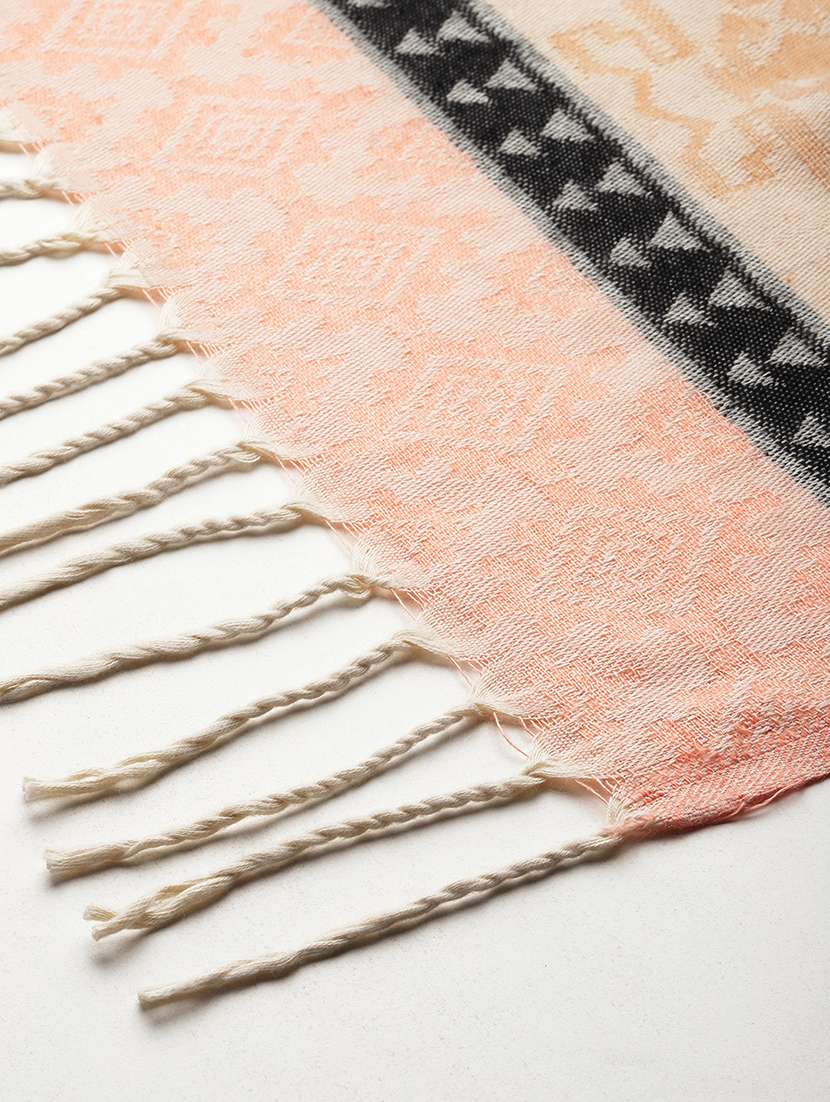 women self design reversible shawl - 22033714 -  Standard Image - 3