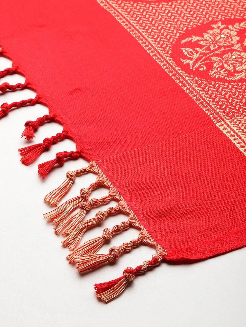women self design reversible shawl - 22033724 - Standard Image - 3