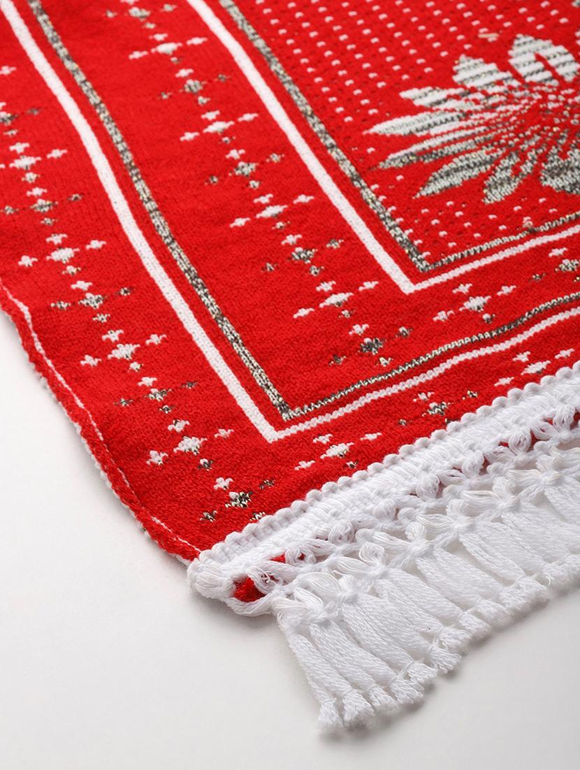 women self designed beige red stole - 22033775 - Standard Image - 3