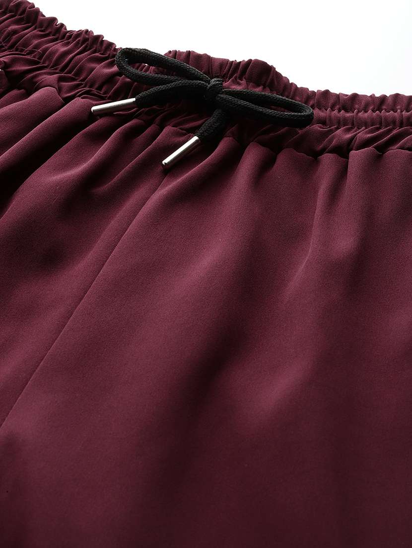 women solid mid rise relaxed fit cargo - 22033777 -  Standard Image - 5