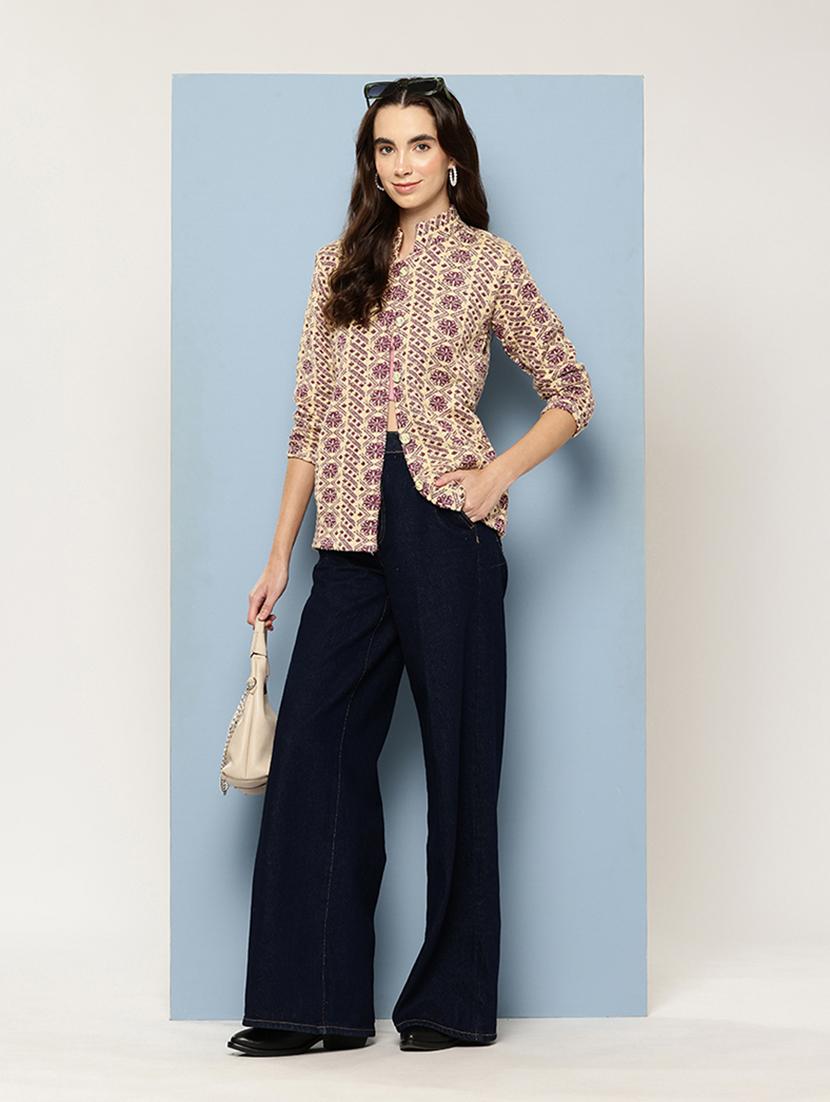 women self design long sleeve cardigan - 22033806 - Standard Image - 5