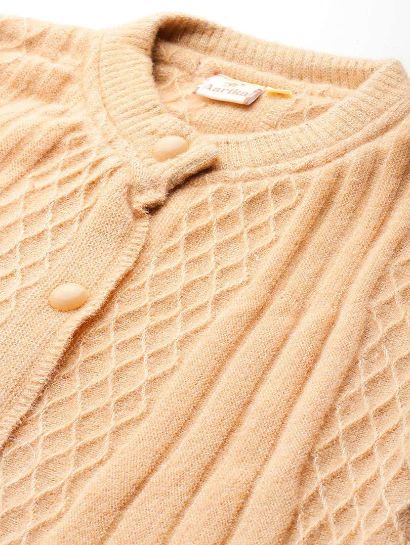 women self design long sleeve cardigan - 22033808 -  Standard Image - 5