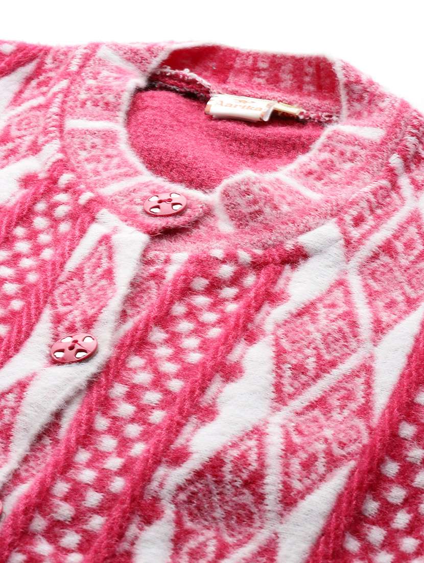 women self design long sleeve cardigan - 22033826 -  Standard Image - 5