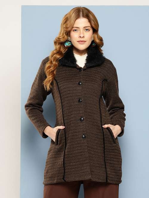 women solid long sleeve cardigan - 22033837 -  Standard Image - 0