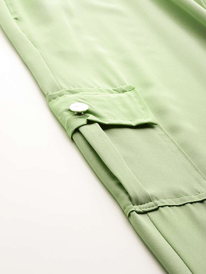  girls solid mid rise cargo - 22033867 -  Standard Image - 3