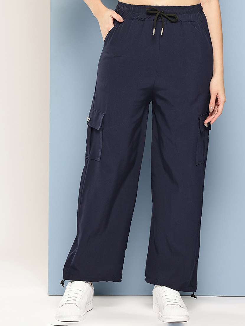  girls solid mid rise cargo