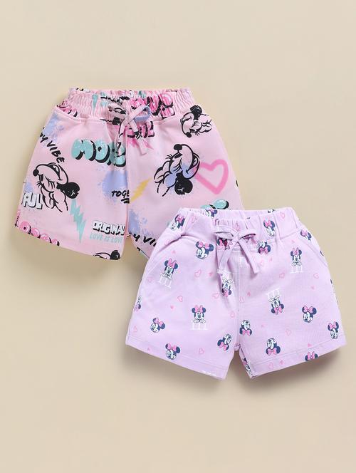 kids pack of 2 printed mid rise shorts - 22033870 - Standard Image - 0