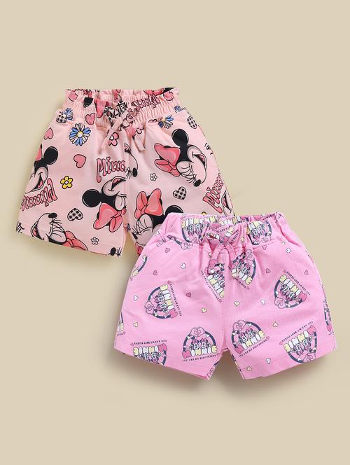 kids pack of 2 printed mid rise shorts - 22033872 -  Standard Image - 0