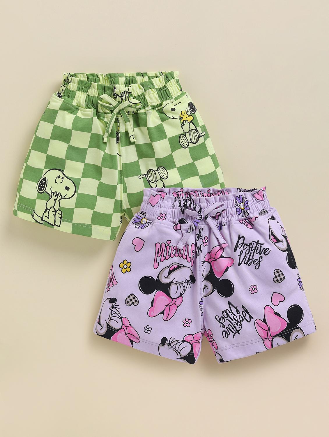 kids pack of 2 printed mid rise shorts - 22033877 -  Zoom Image - 0