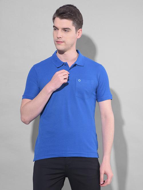 navy blue cotton plain tshirt - 22033899 -  Standard Image - 0
