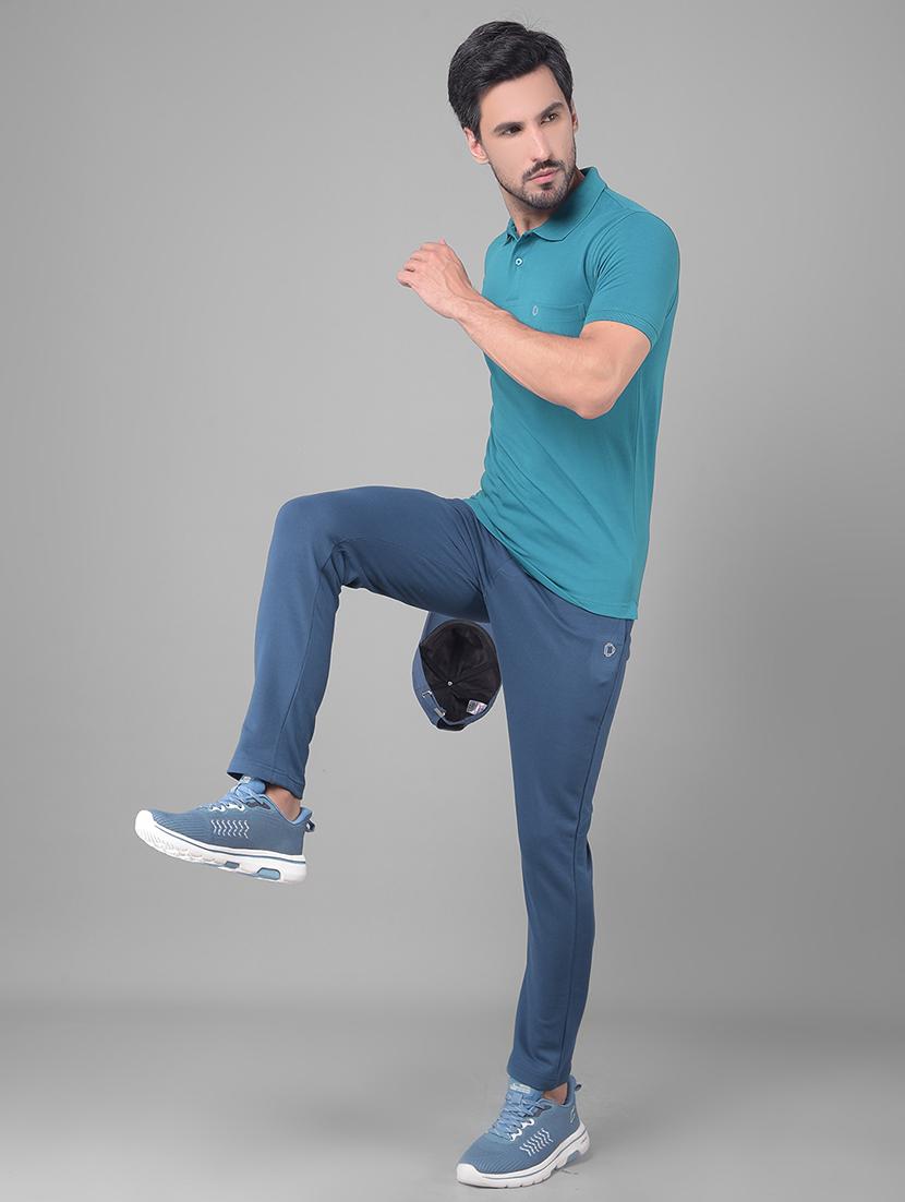 blue cotton plain tshirt - 22033900 - Standard Image - 3