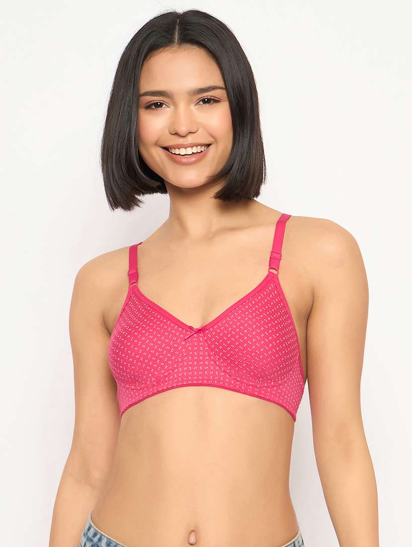 women printed non wired t-shirt bra