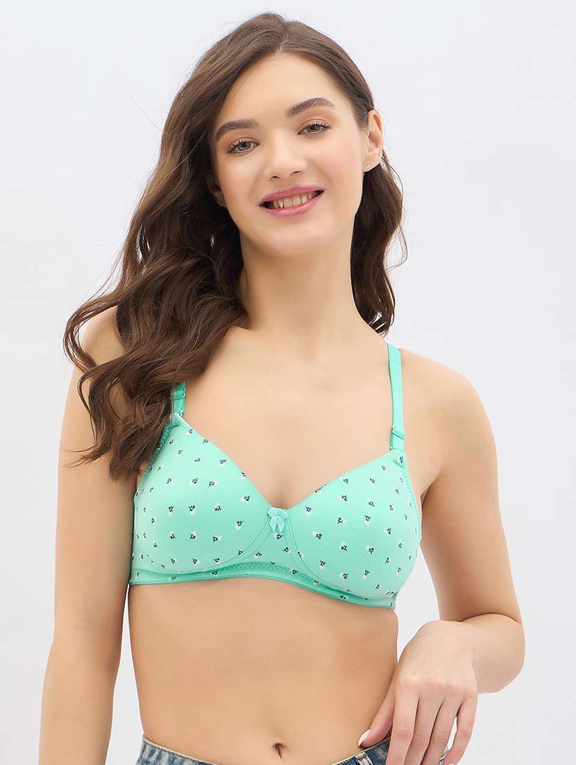 women printed non wired t-shirt bra