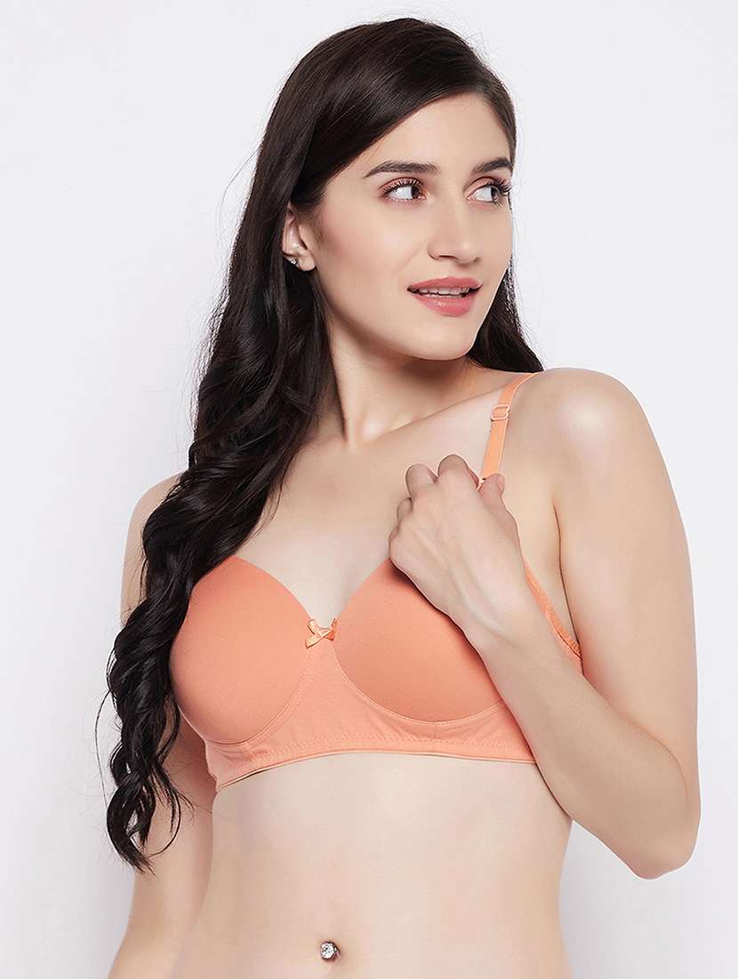 women solid lightly padded t-shirt bra