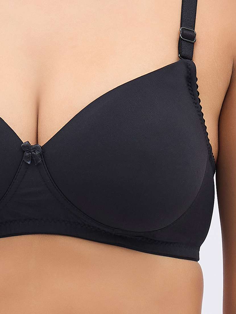women solid non wired t-shirt bra - 22033919 - Standard Image - 5