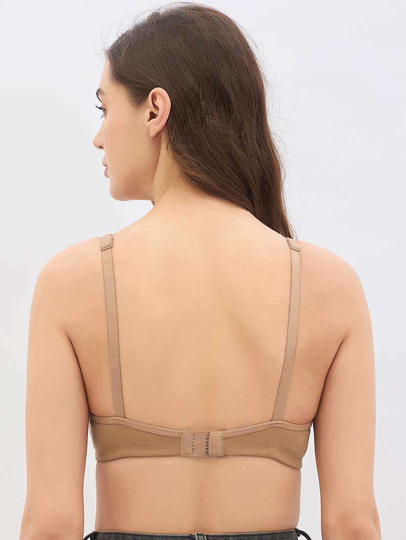 women solid non wired t-shirt bra - 22033936 -  Standard Image - 3