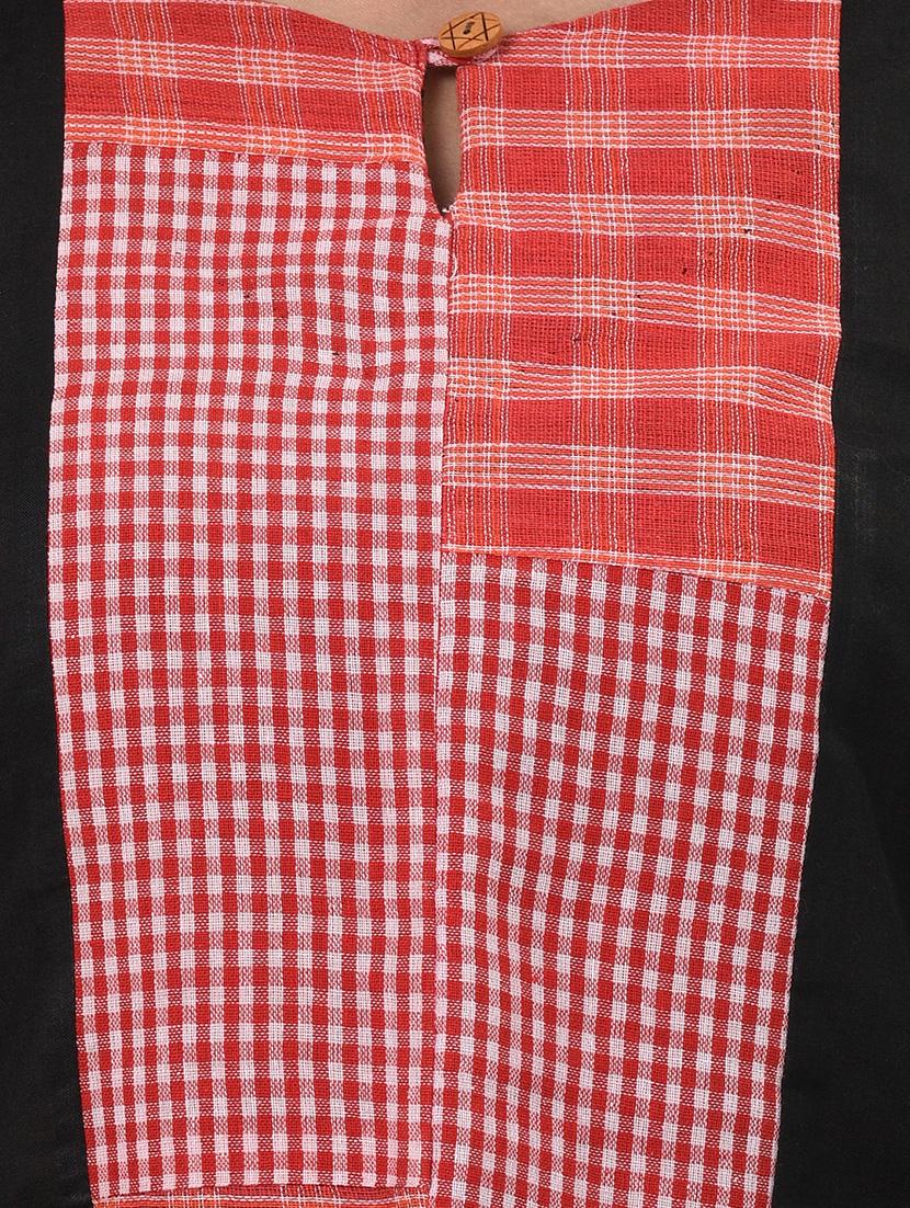 women checkered three quarter sleeve kurta palazzo set - 22033977 - Standard Image - 5