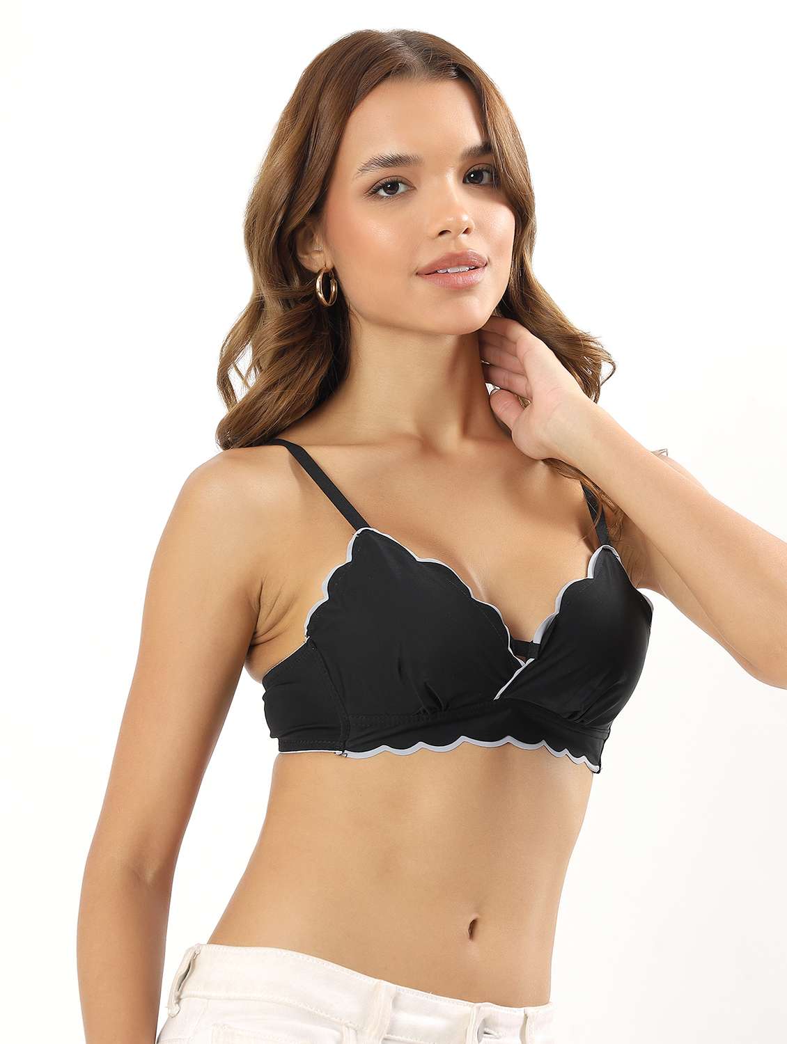 women solid heavily padded t-shirt bra - 22034426 -  Standard Image - 3