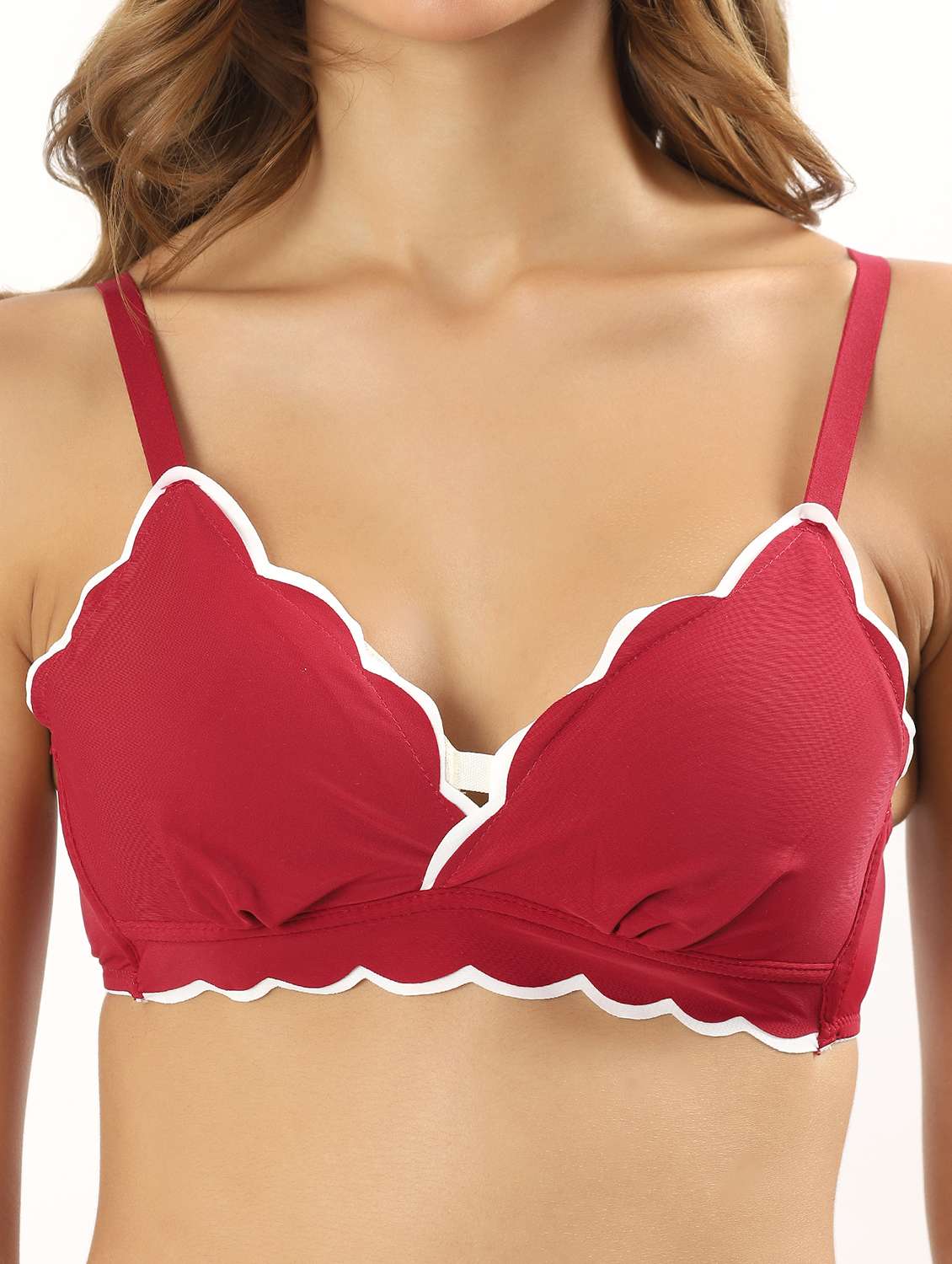 women solid heavily padded t-shirt bra - 22034429 -  Standard Image - 5