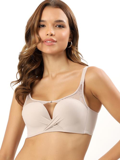 women solid heavily padded t-shirt bra - 22034431 - Standard Image - 0