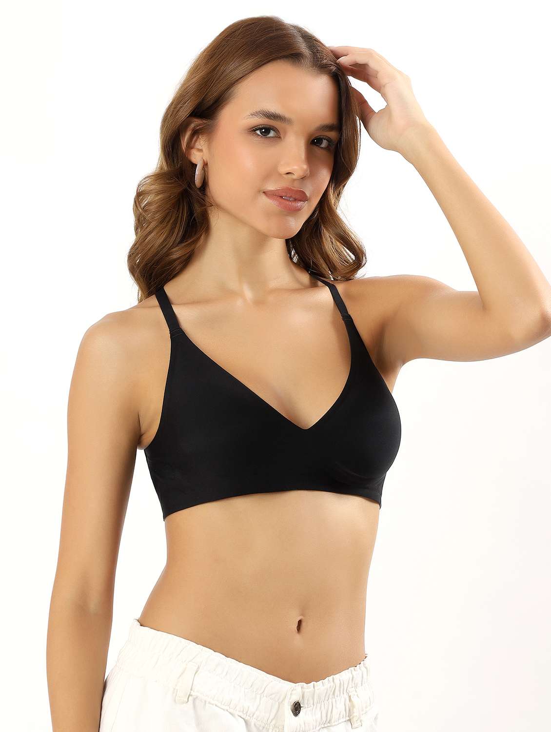 women solid heavily padded t-shirt bra - 22034442 - Standard Image - 3