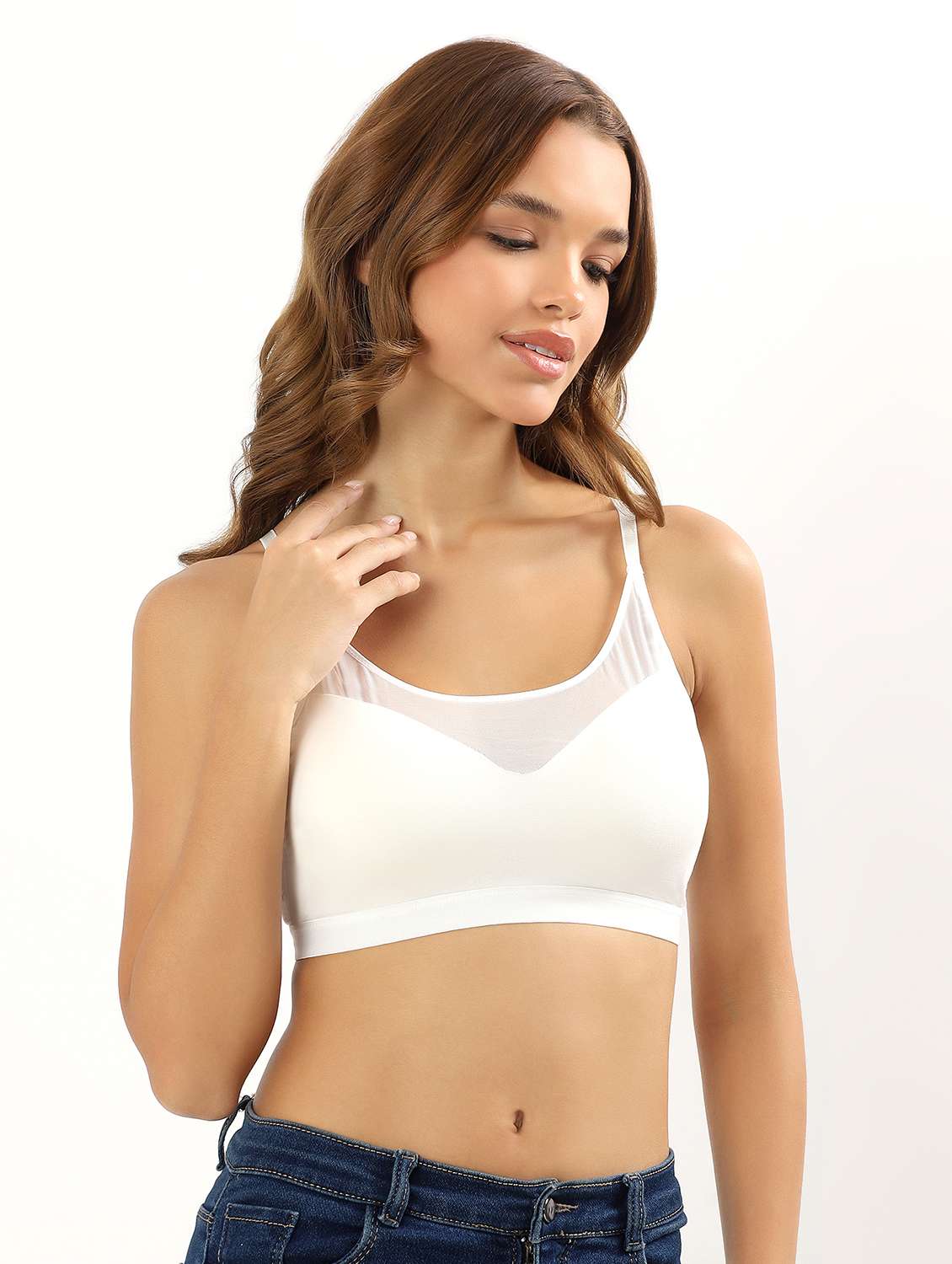 women solid non wired t-shirt bra - 22034451 - Standard Image - 3