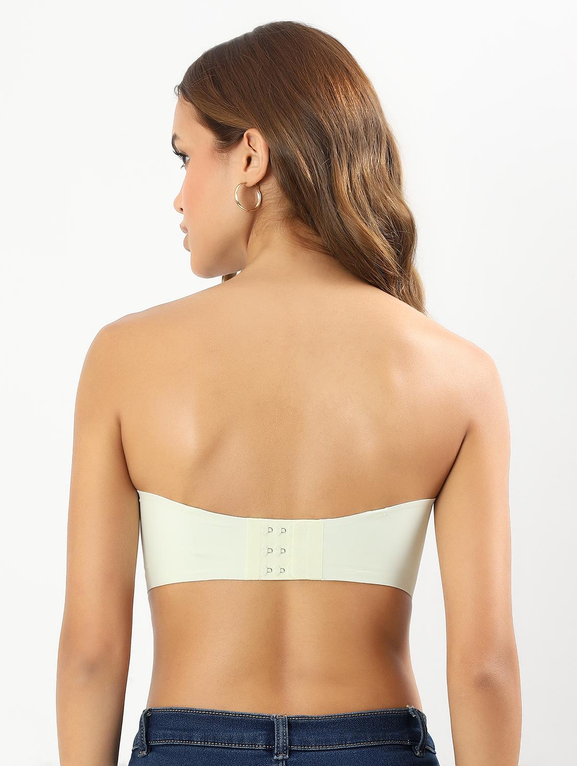 women solid non wired tube bra - 22034454 - Standard Image - 5