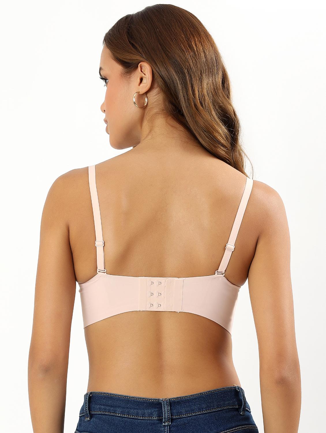 women solid non wired tube bra - 22034459 - Standard Image - 5