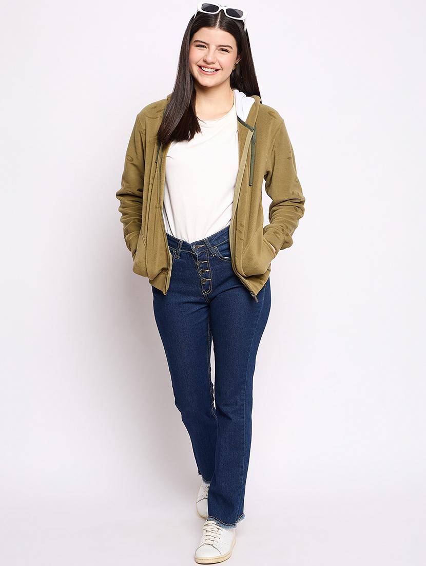 women printed long sleeve hooded sweatshirt - 22034462 - Standard Image - 5
