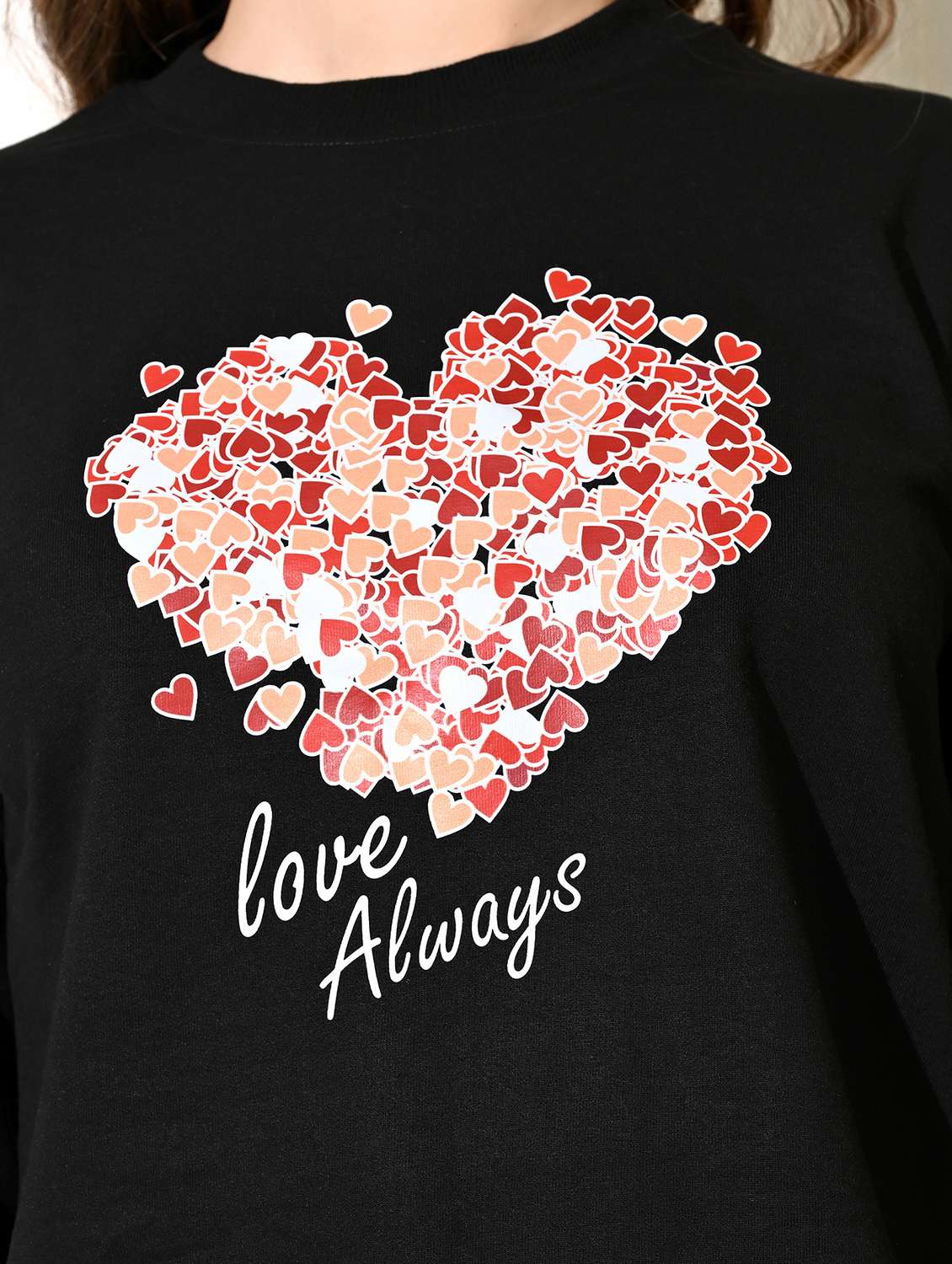 women printed long sleeve sweatshirt - 22034539 -  Standard Image - 5