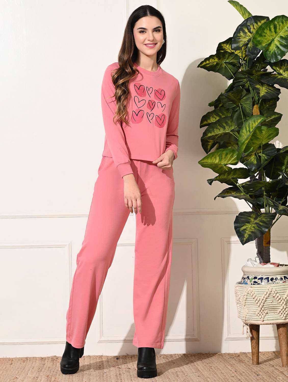 women printed long sleeve sweatshirt - 22034540 -  Standard Image - 5