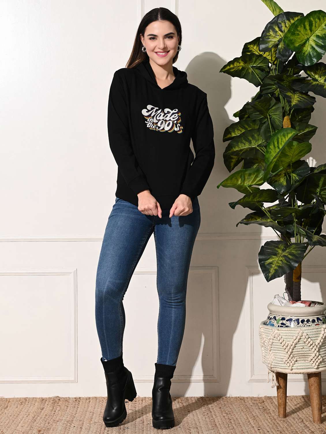 women printed long sleeve sweatshirt - 22034545 - Standard Image - 3