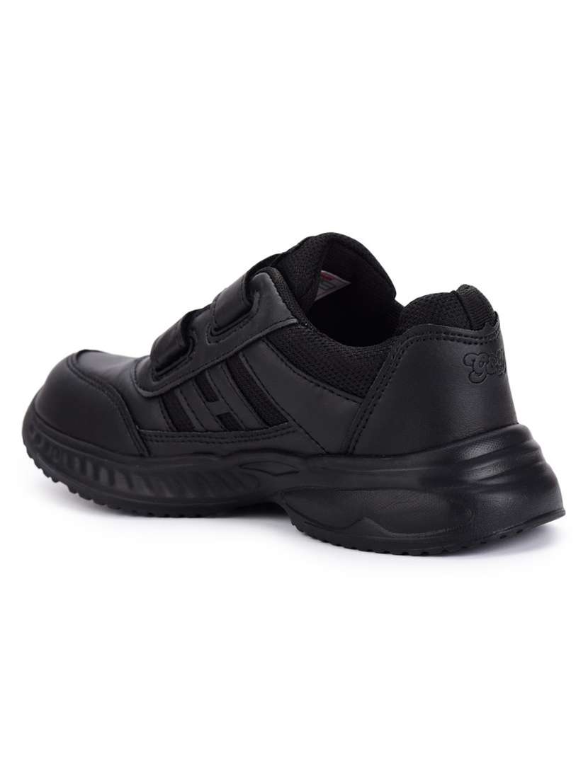 boys solid velcro uniform shoes - 22034565 - Standard Image - 3