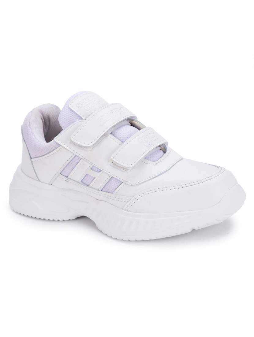 boys solid velcro uniform shoes - 22034566 - Zoom Image - 0