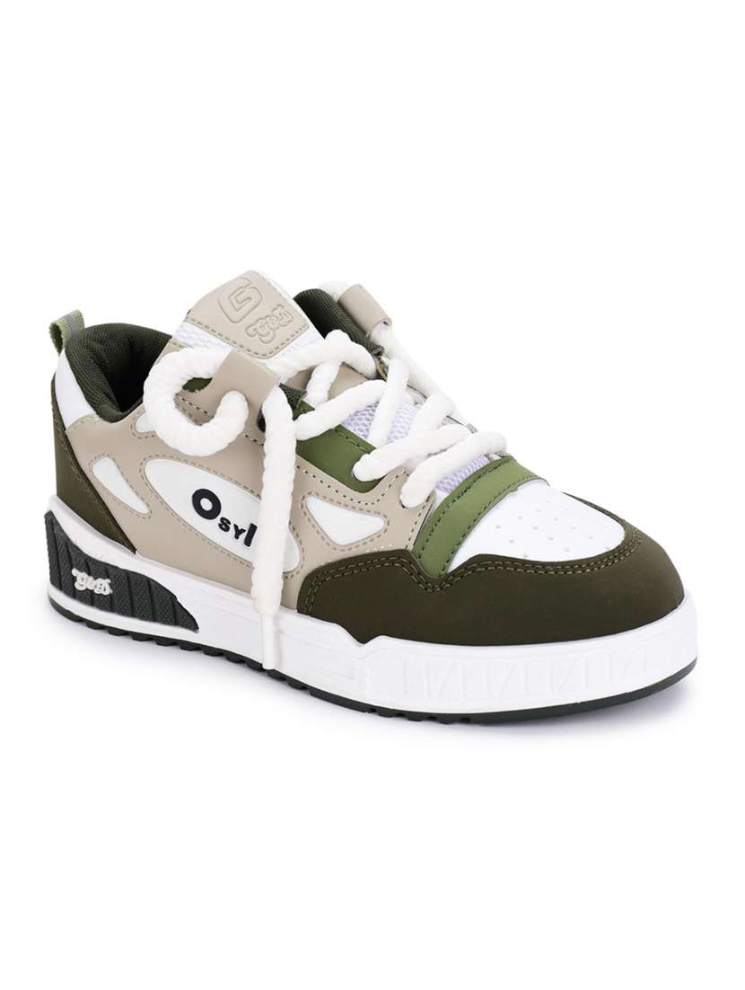 boys color blocked lace up sneaker