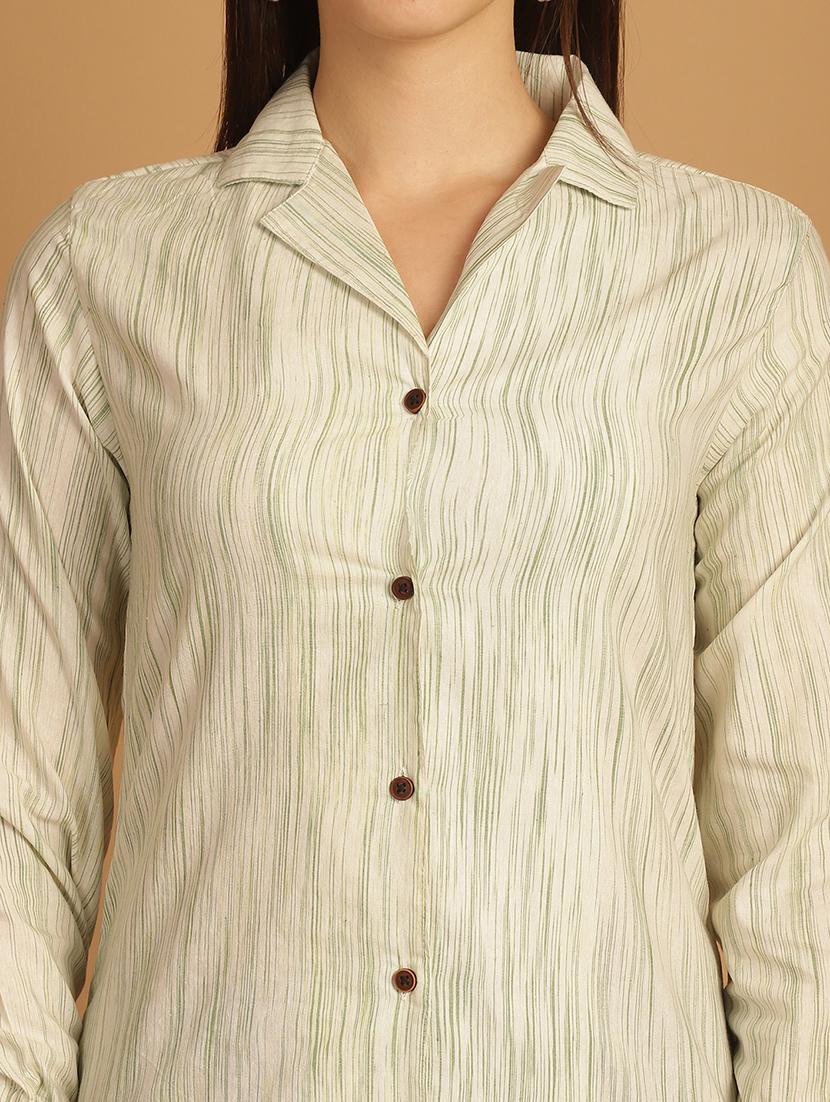 women printed shirt and trouser co-ord set - 22034570 - Standard Image - 5
