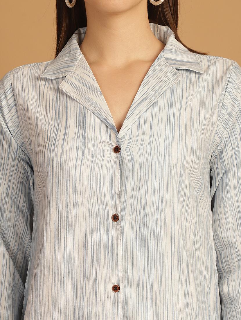 women printed shirt and trouser co-ord set - 22034571 - Standard Image - 5