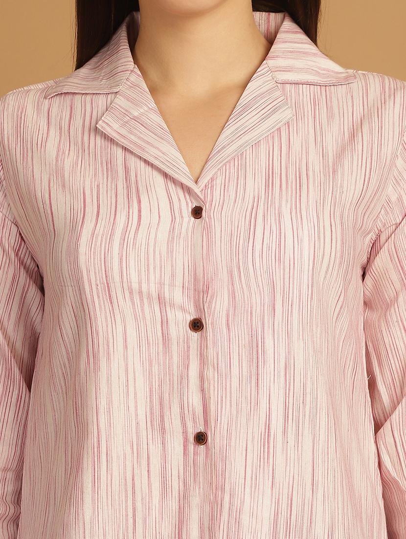 women printed shirt and trouser co-ord set - 22034572 - Standard Image - 5