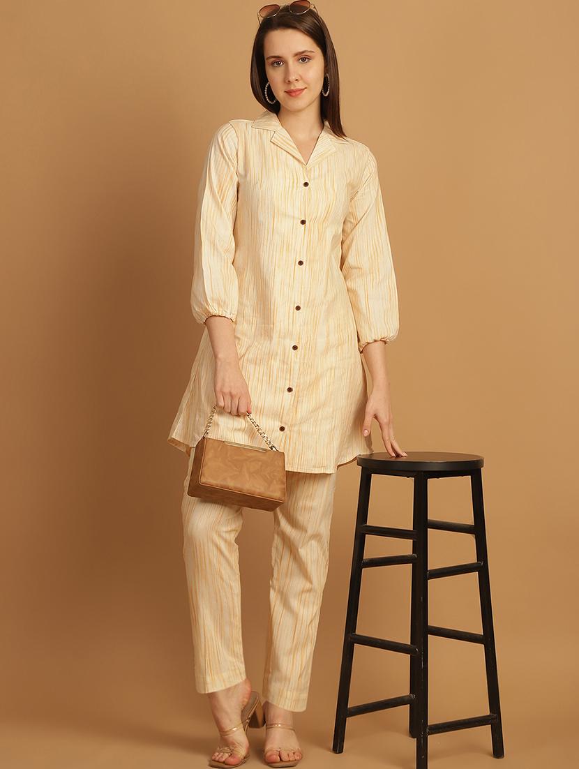 women printed shirt and trouser co-ord set - 22034573 - Zoom Image - 0
