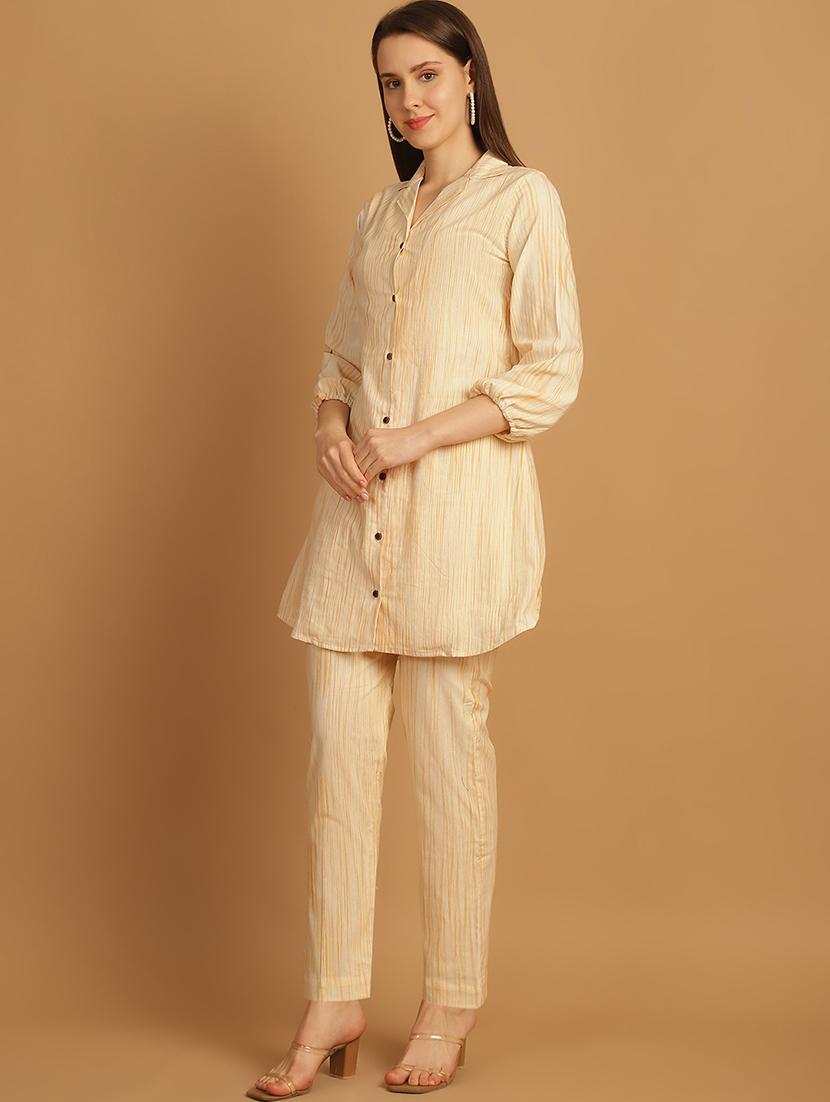 women printed shirt and trouser co-ord set - 22034573 - Standard Image - 3