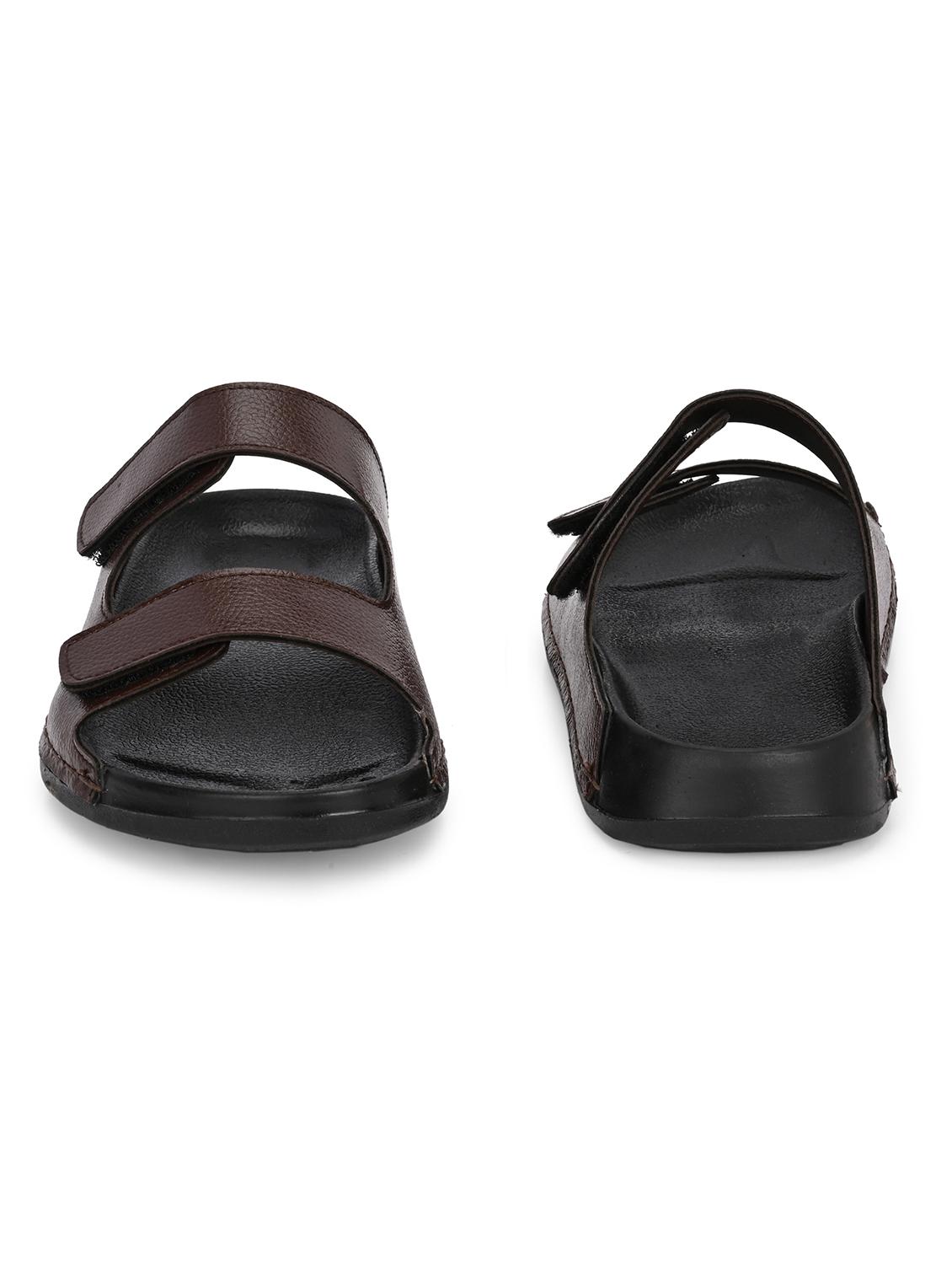 men brown slip on sandal - 22034576 - Standard Image - 3