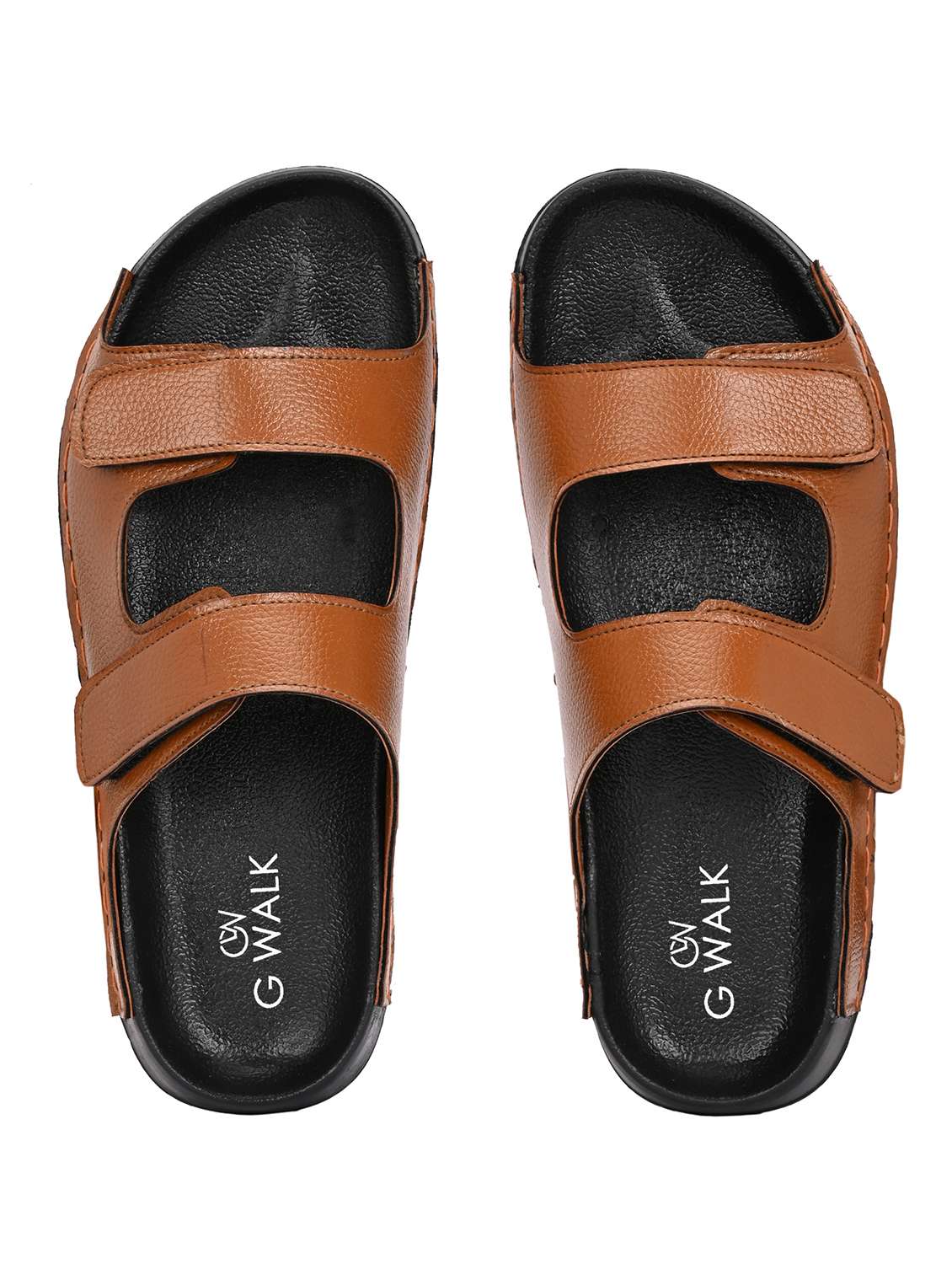 men tan slip on sandal - 22034577 -  Standard Image - 5