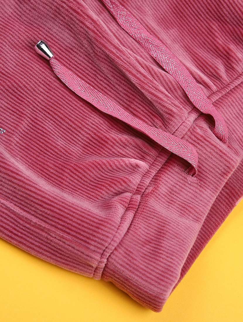 girls solid mid rise lounge wear pyjama - 22034773 -  Standard Image - 3