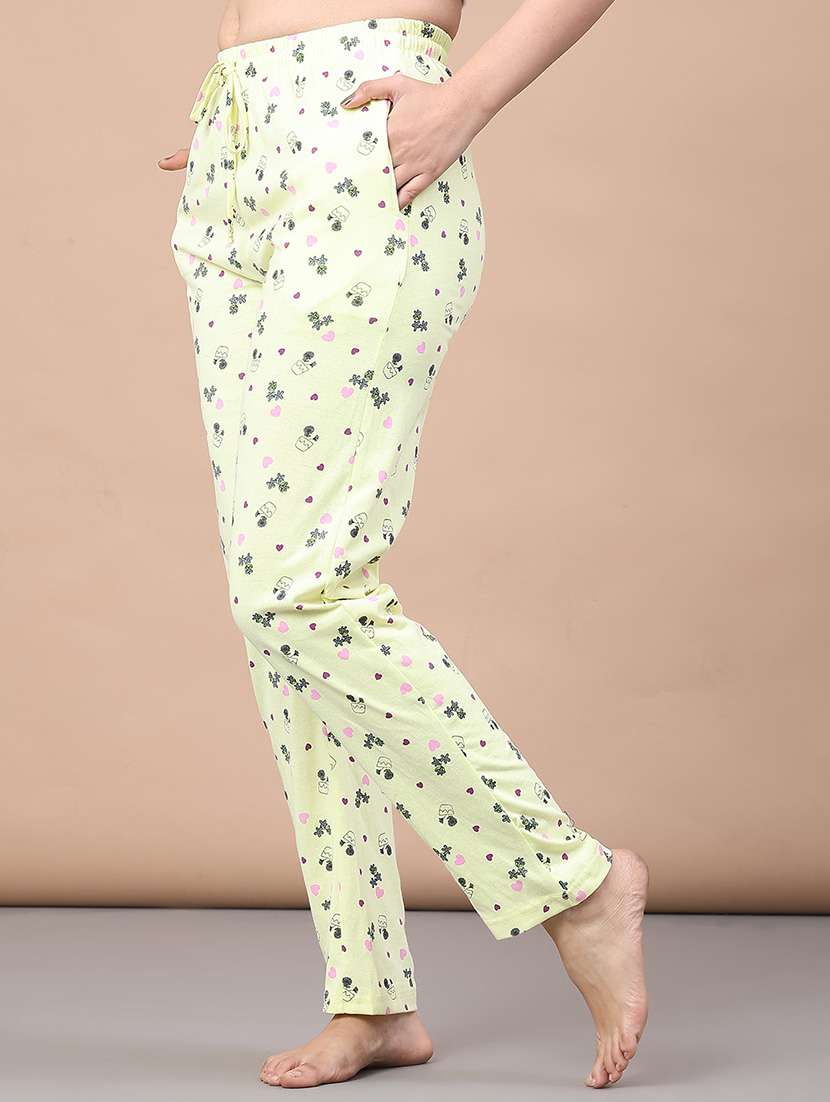 women printed mid rise loungewear pajama - 22034777 -  Standard Image - 3