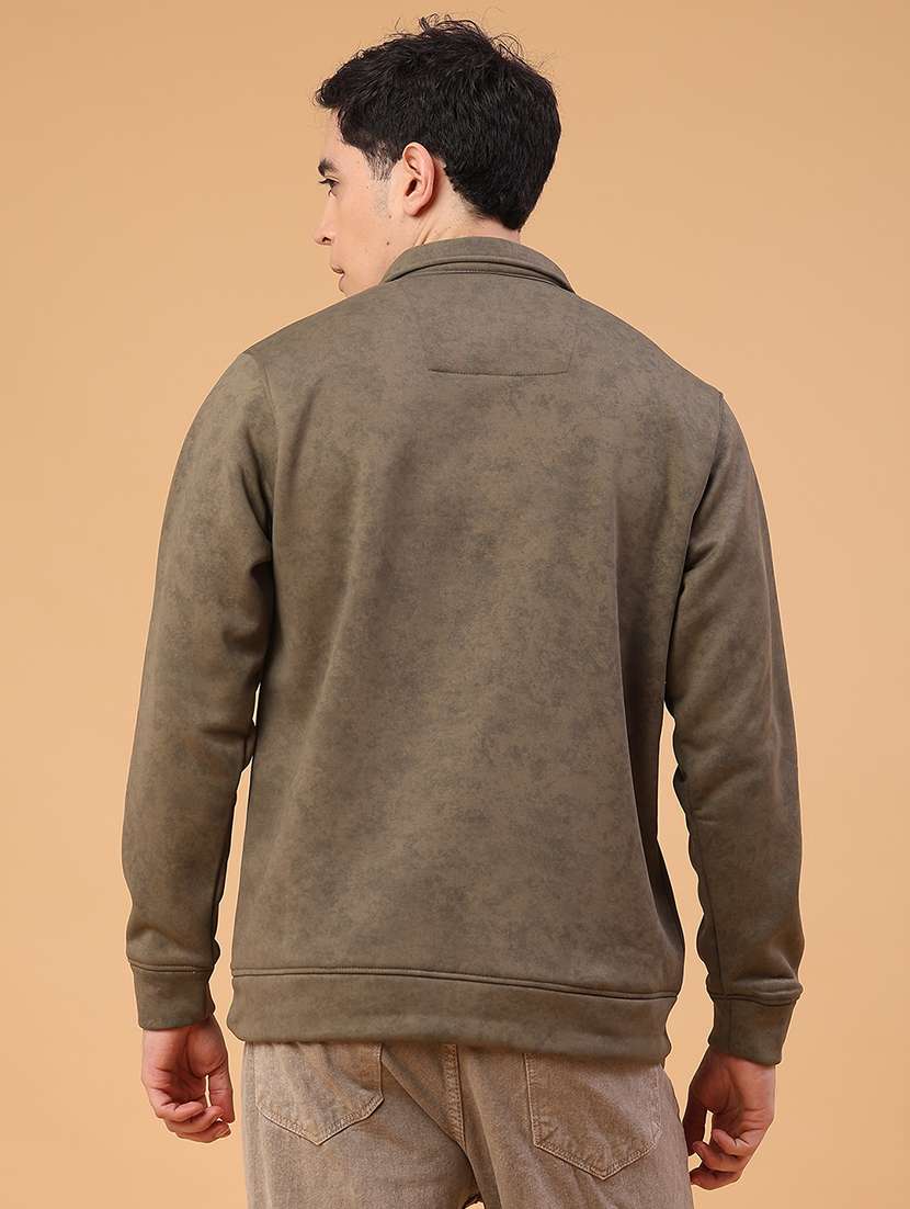 men solid long sleeve sweatshirt - 22035059 -  Standard Image - 3
