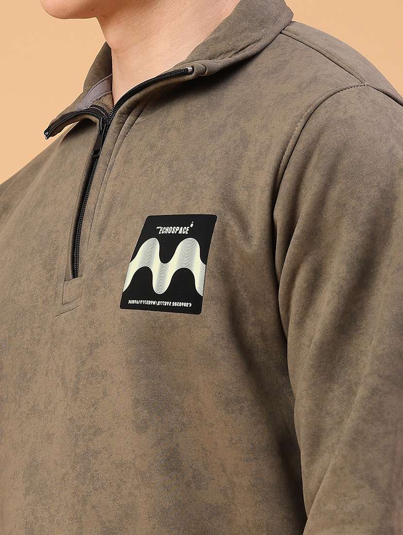 men solid long sleeve sweatshirt - 22035059 -  Standard Image - 5