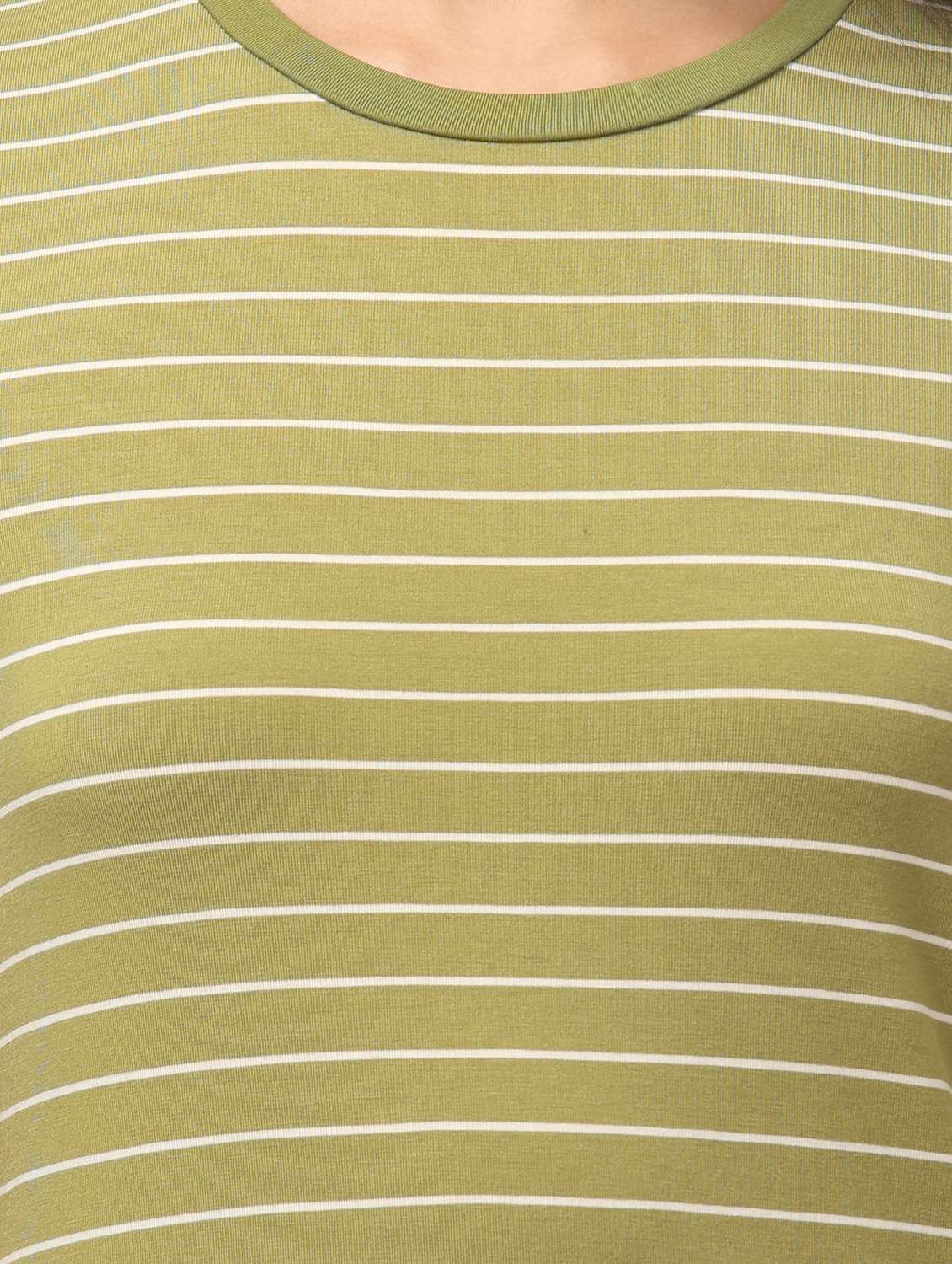 women striped short sleeve  t-shirt dress - 22035103 -  Standard Image - 5