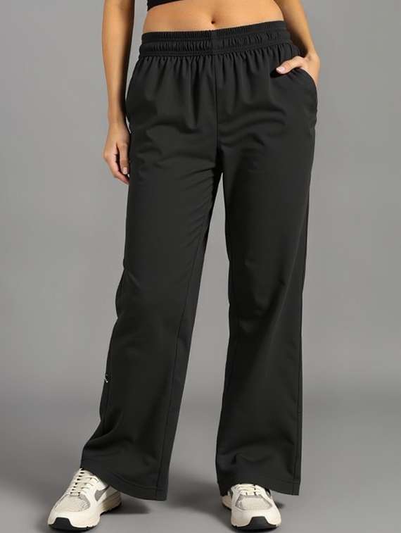 women solid mid rise parachute pants - 22035188 - Zoom Image - 0