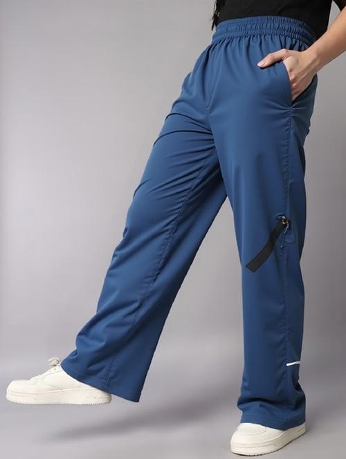 women solid mid rise parachute pants - 22035202 - Standard Image - 0